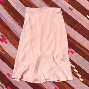 Silky Midi Slip Skirt